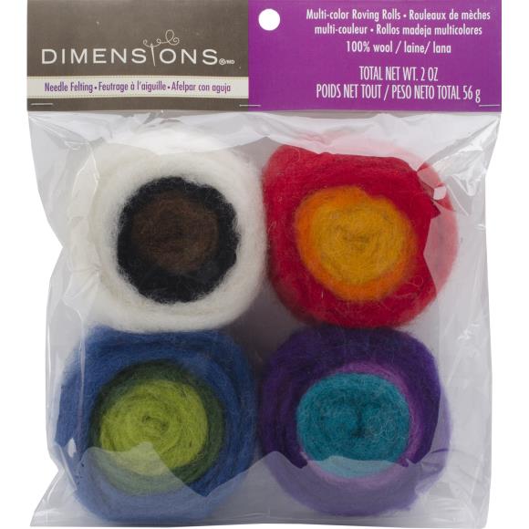 Dimensions Feltworks Roving Rolls - Felting