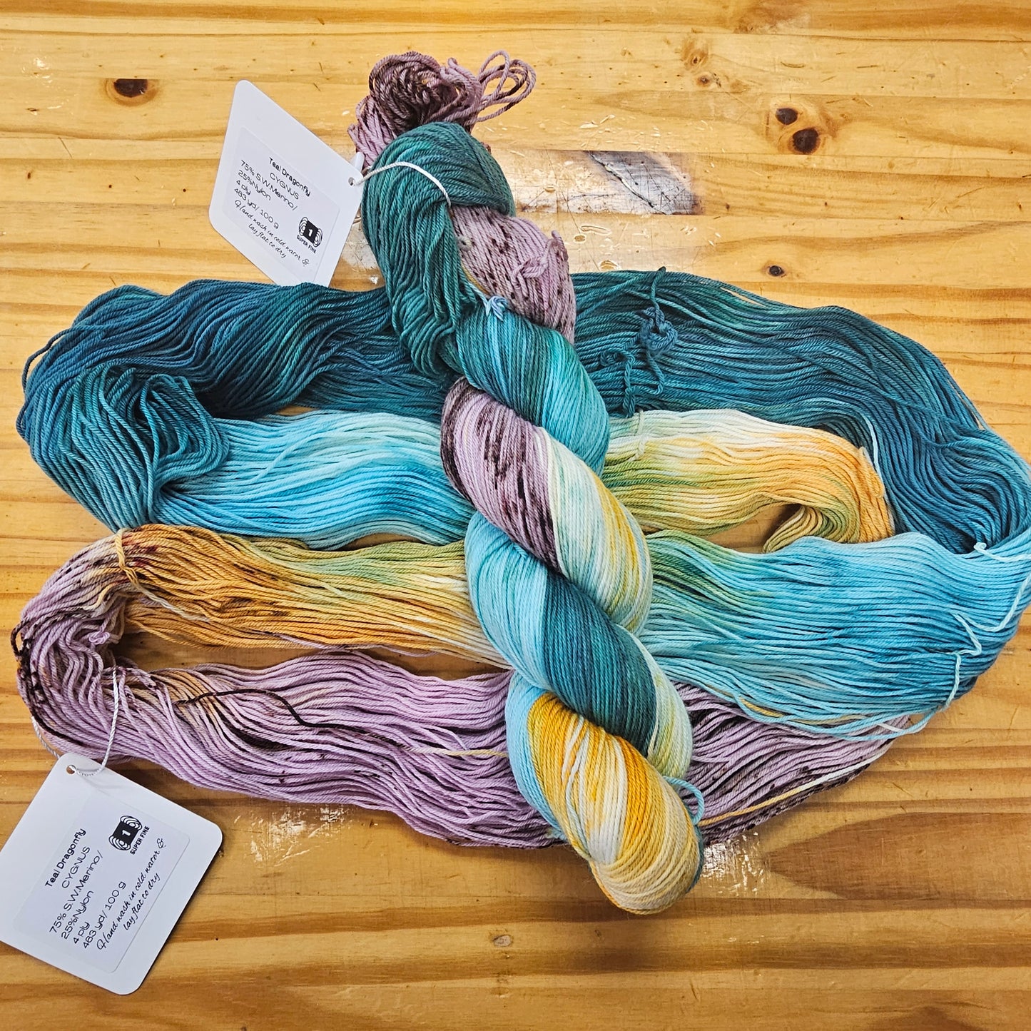 TDC Colorway Hand Dyed Yarn - Aquarius Makes