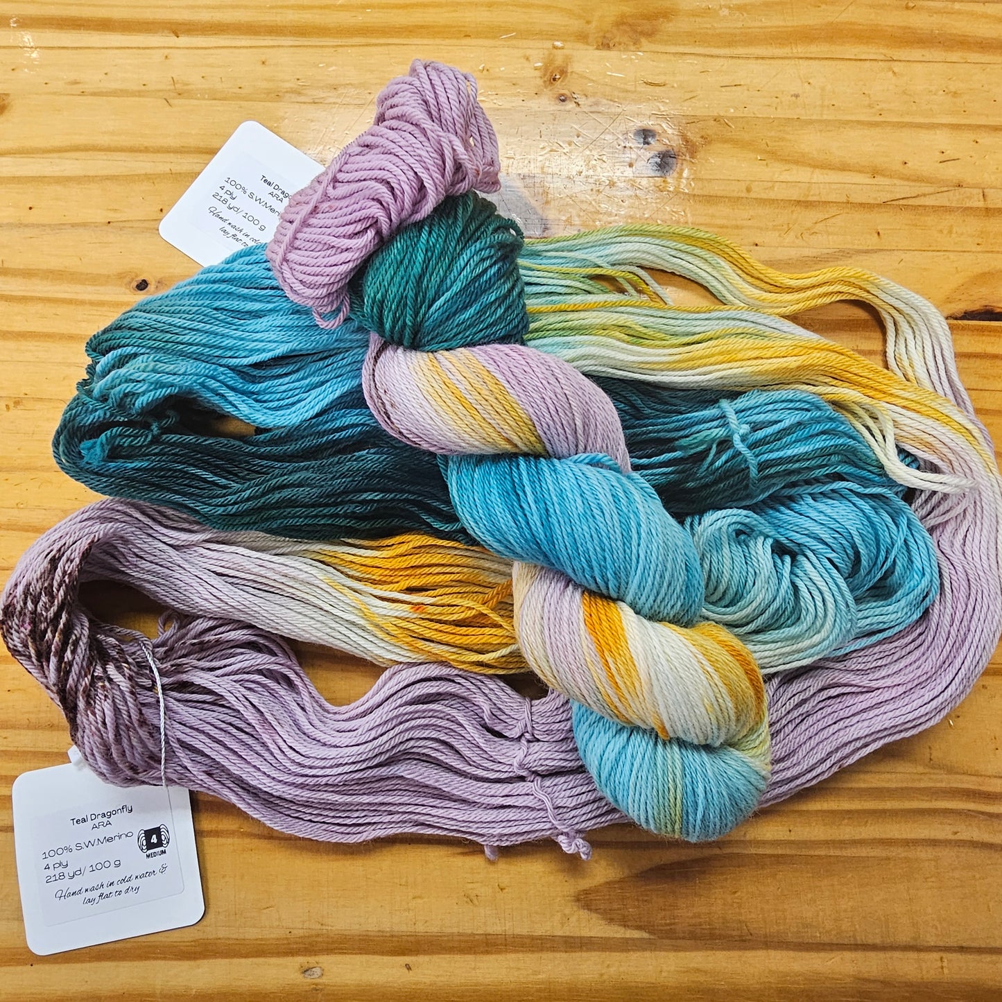 TDC Colorway Hand Dyed Yarn - Aquarius Makes