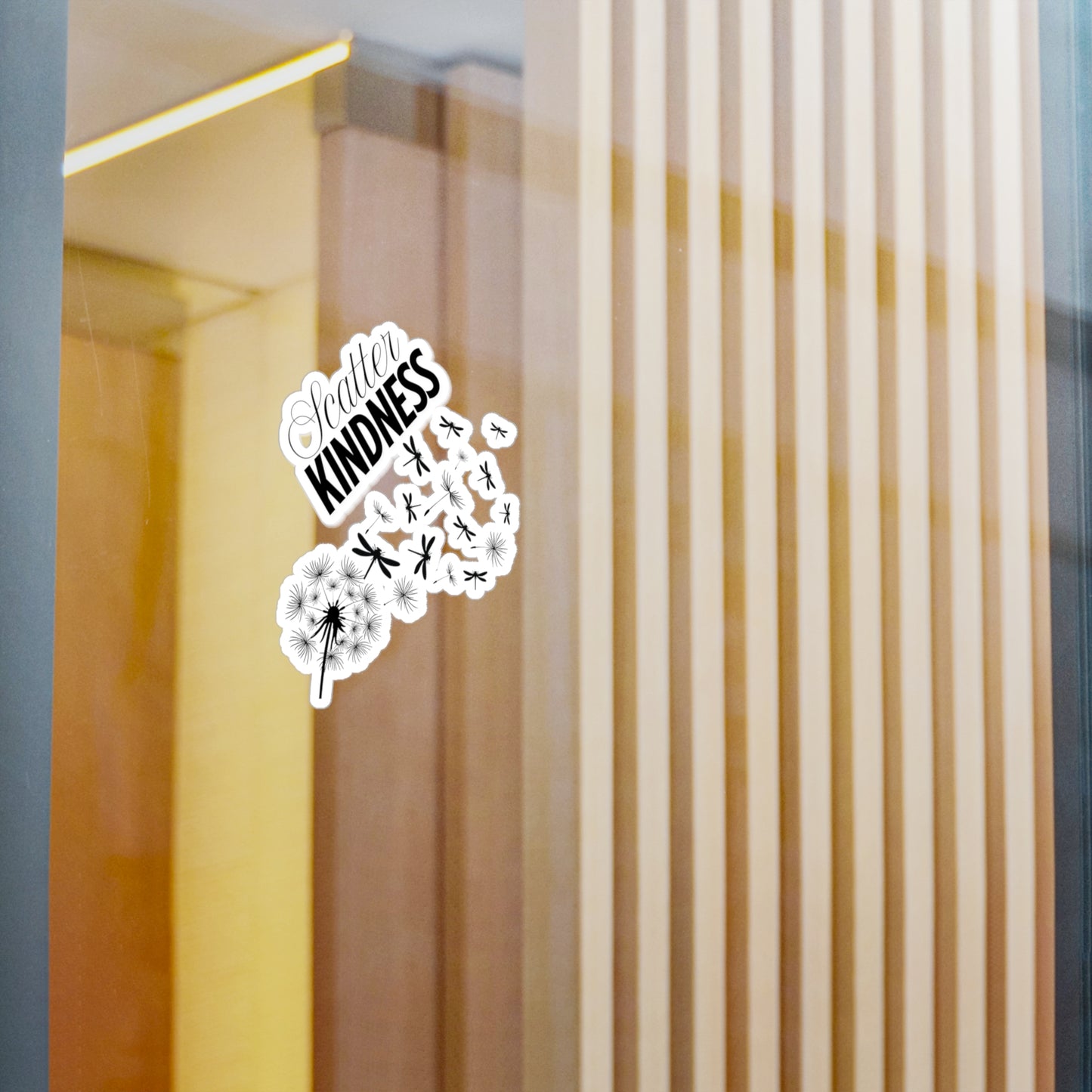Sticker - Scatter Kindness Dragonfly Dandelion