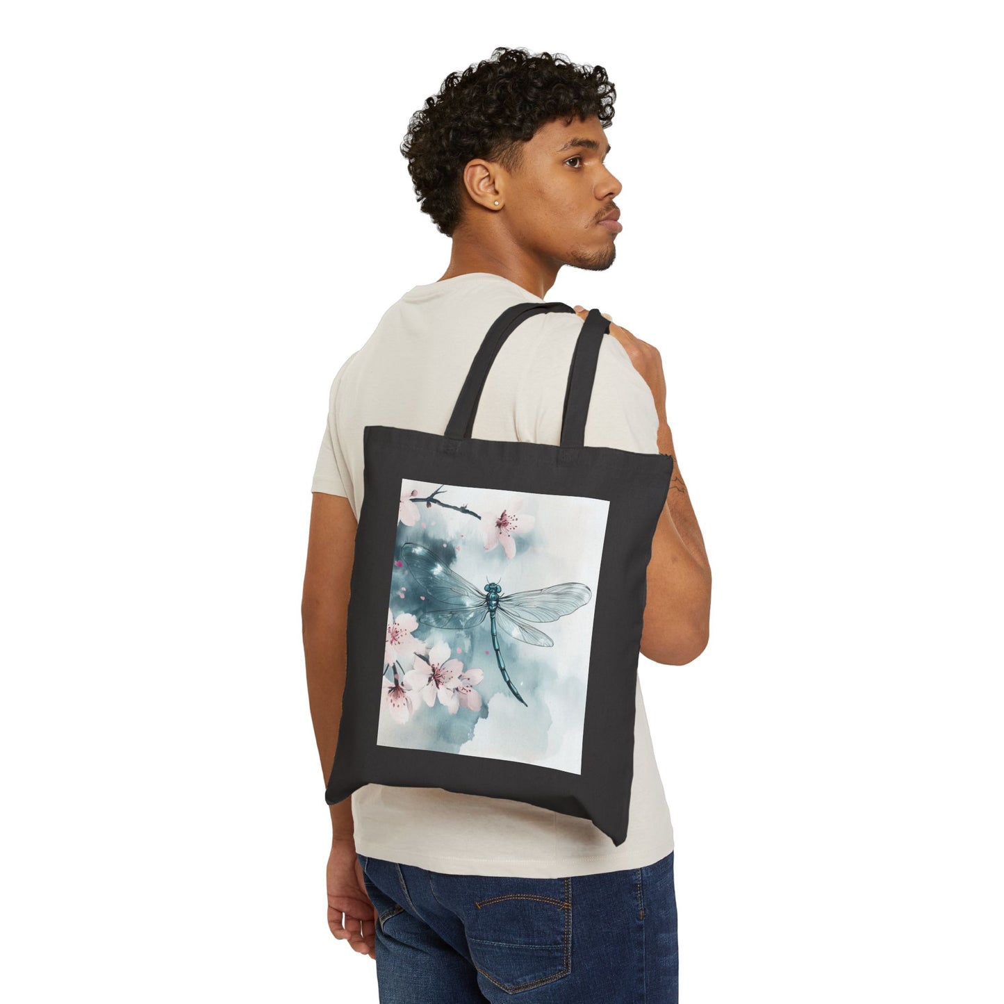 Tote - Dragonfly Cherry Blossoms