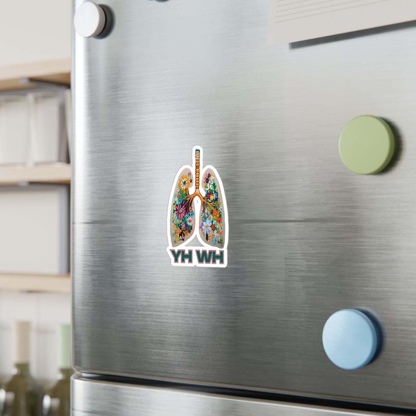Sticker - YH WH - Yah Wah - Floral Lungs