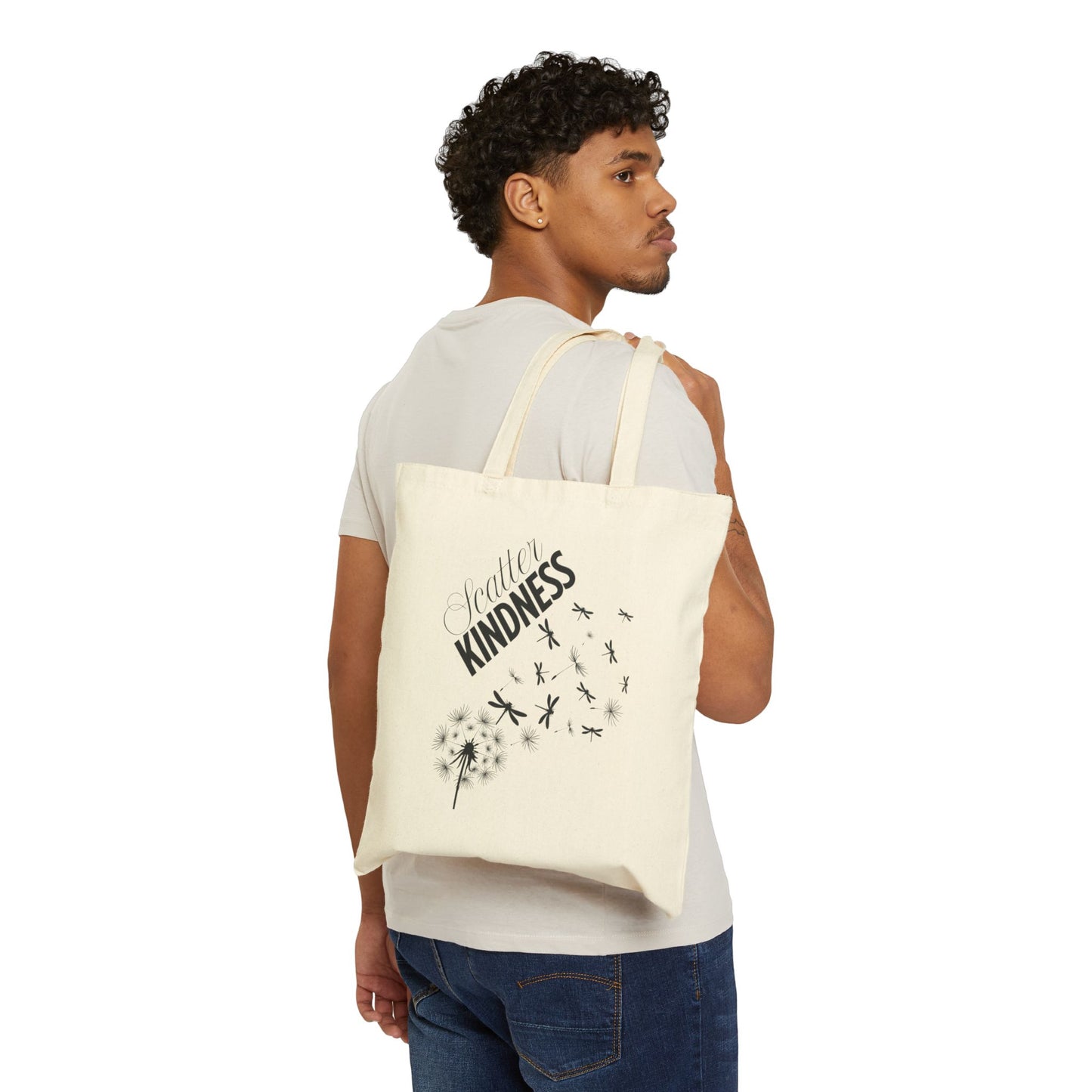 Tote Scatter Kindness - Dragonfly Dandelion