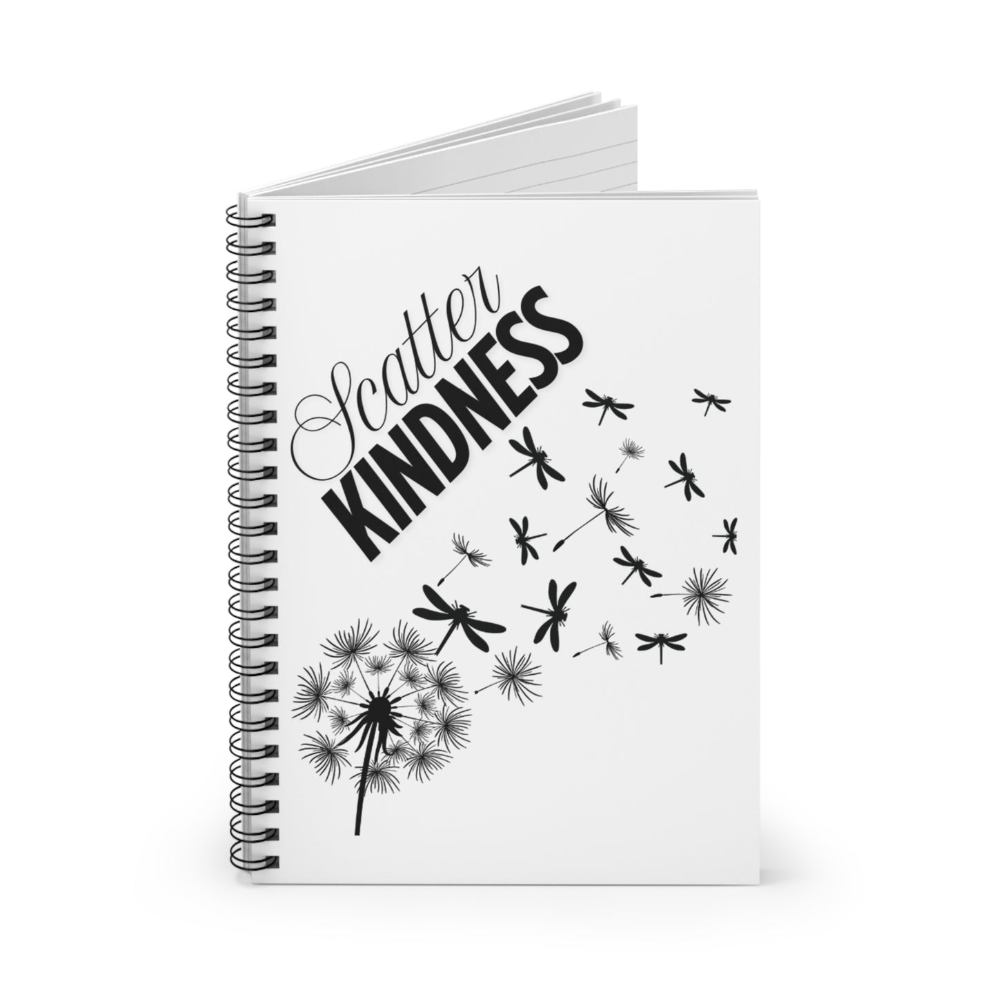 Notebook - Scatter Kindness - Dragonfly Dandelion
