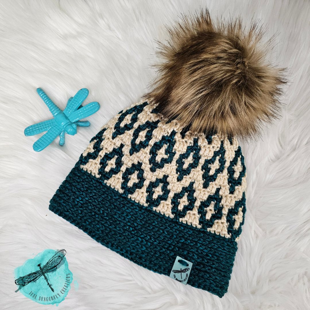 Starry Twilight Mosaic Beanie Pattern
