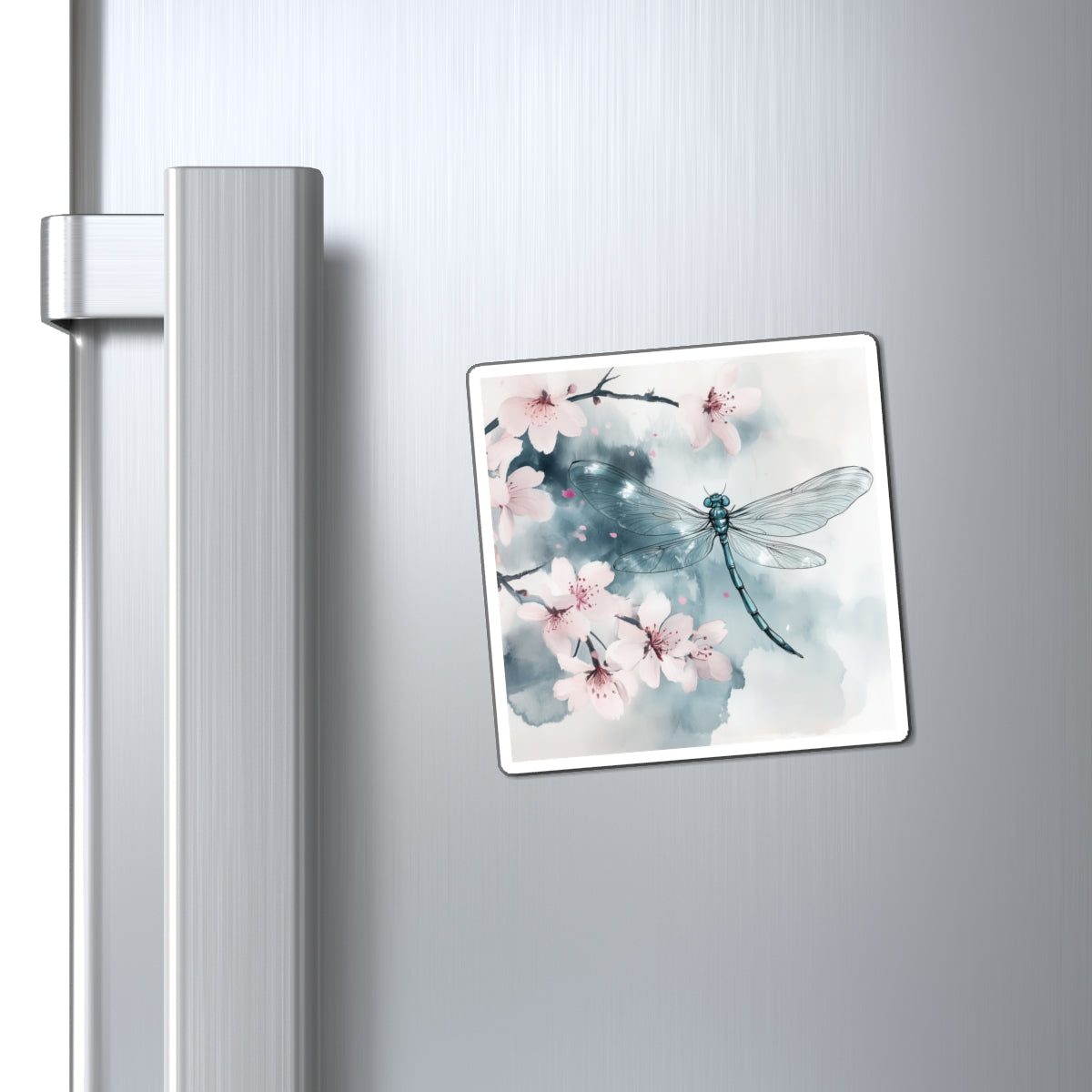 Magnet - Dragonfly Cherry Blossoms