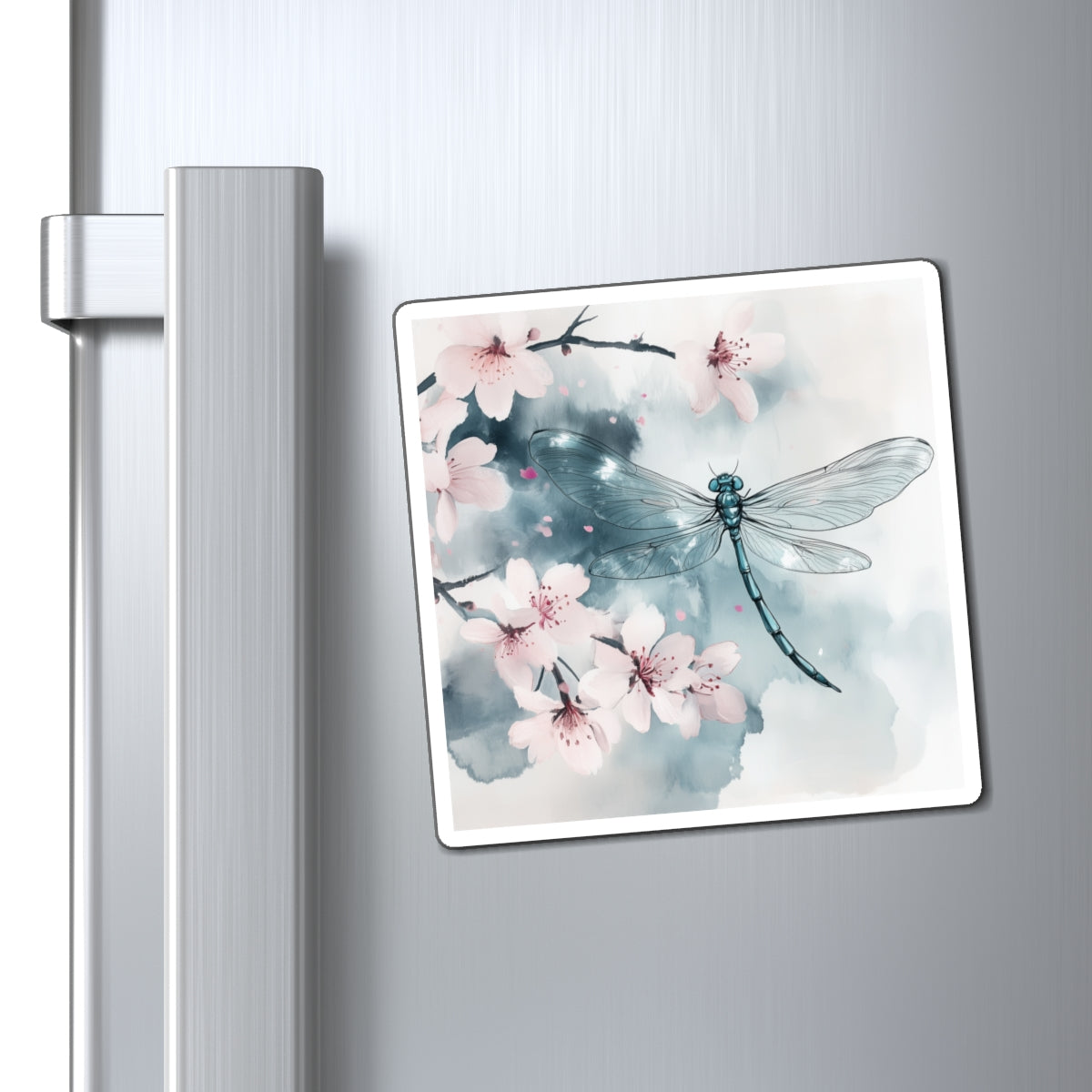 Magnet - Dragonfly Cherry Blossoms