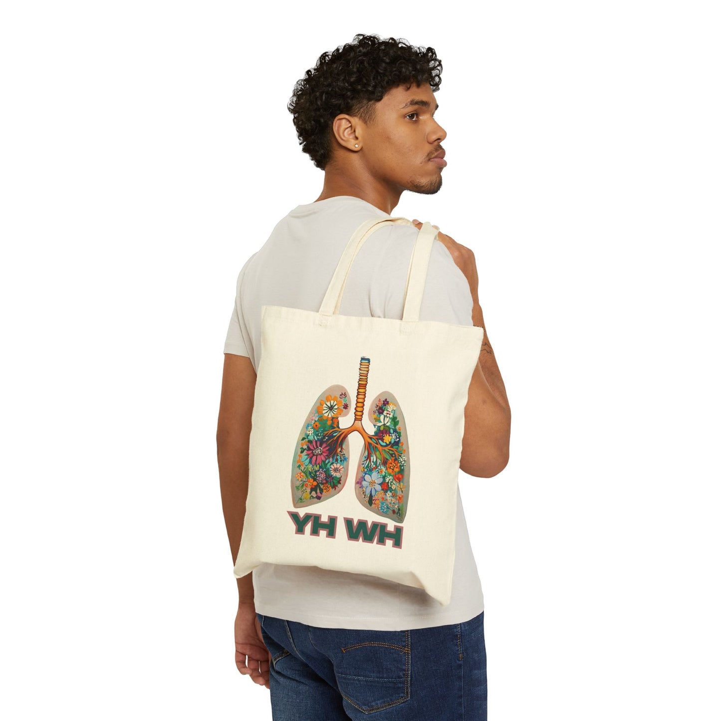 Tote - YH WH - Yah Wah - Floral Lungs