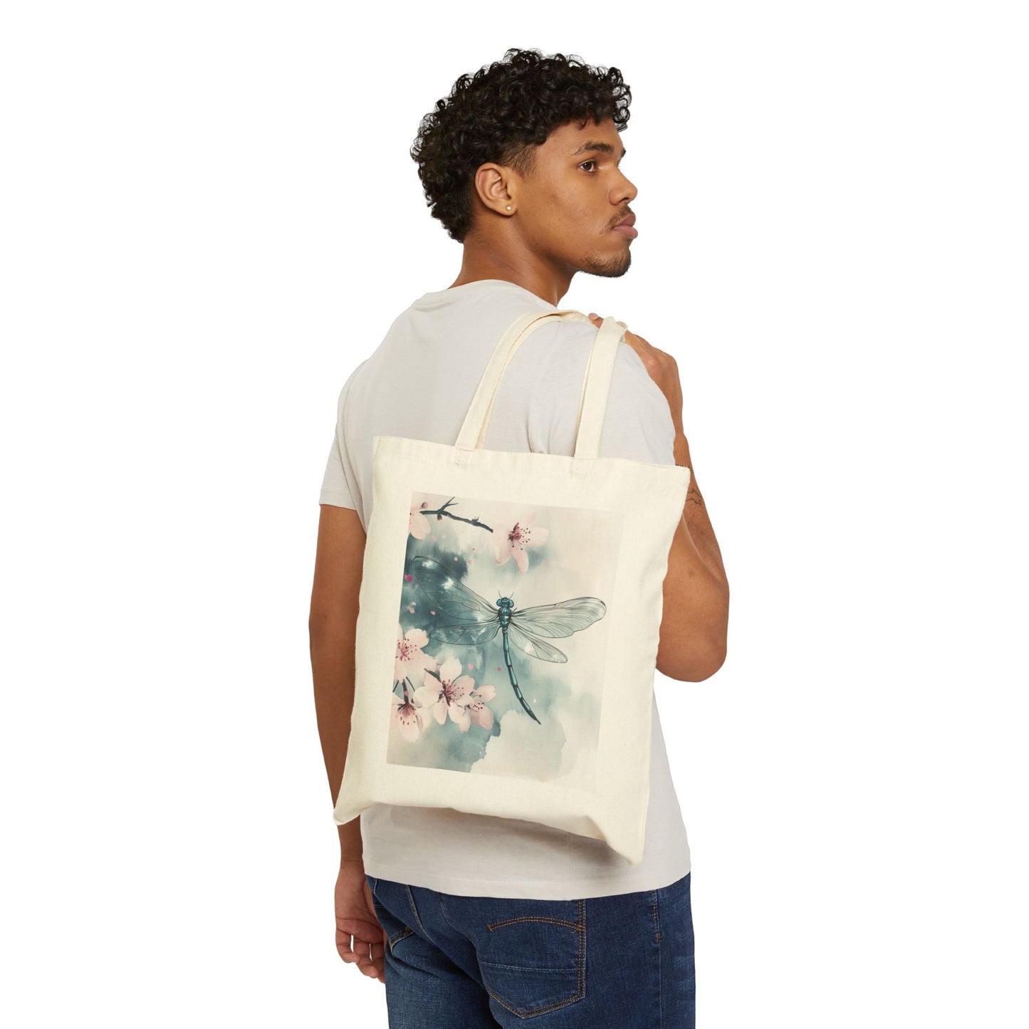 Tote - Dragonfly Cherry Blossoms