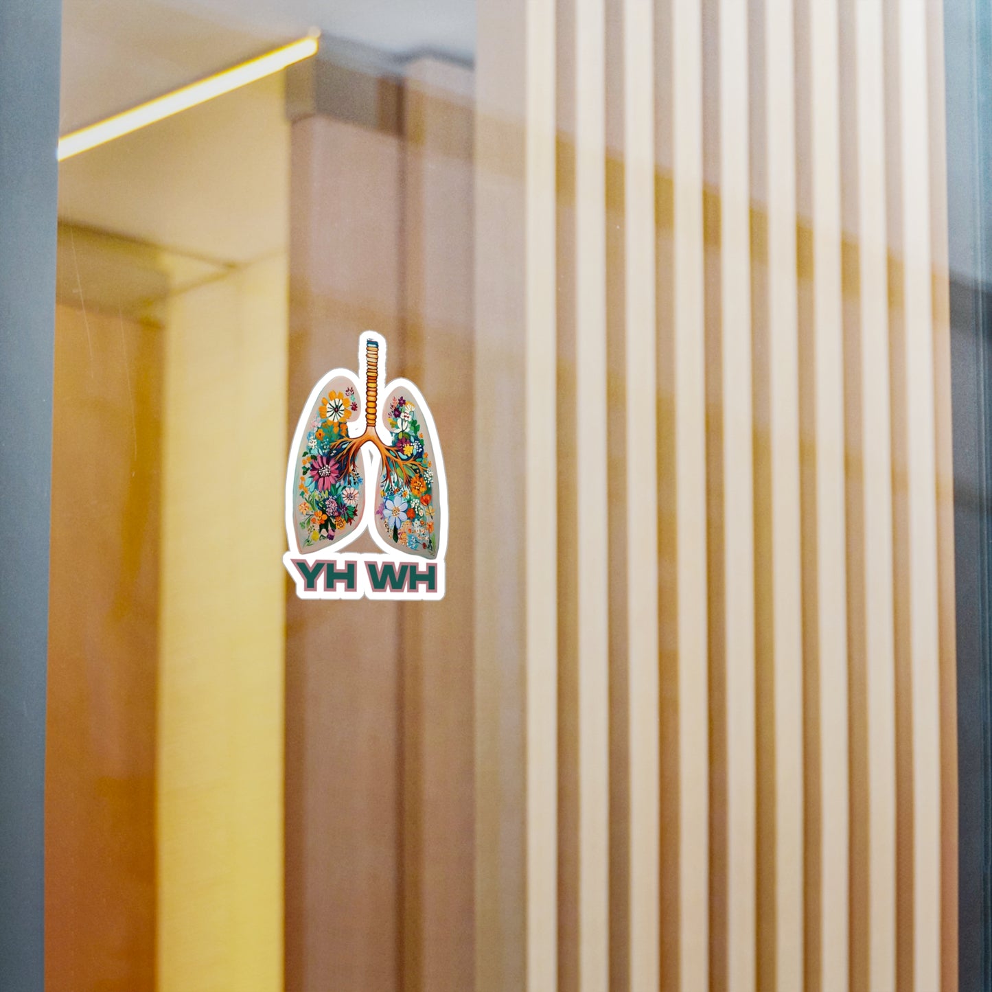 Sticker - YH WH - Yah Wah - Floral Lungs