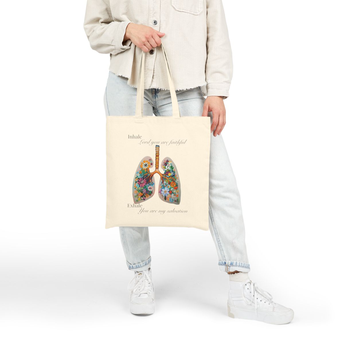 Tote - Breath Prayer - Faithful - Salvation - Yah Wah - Floral Lungs