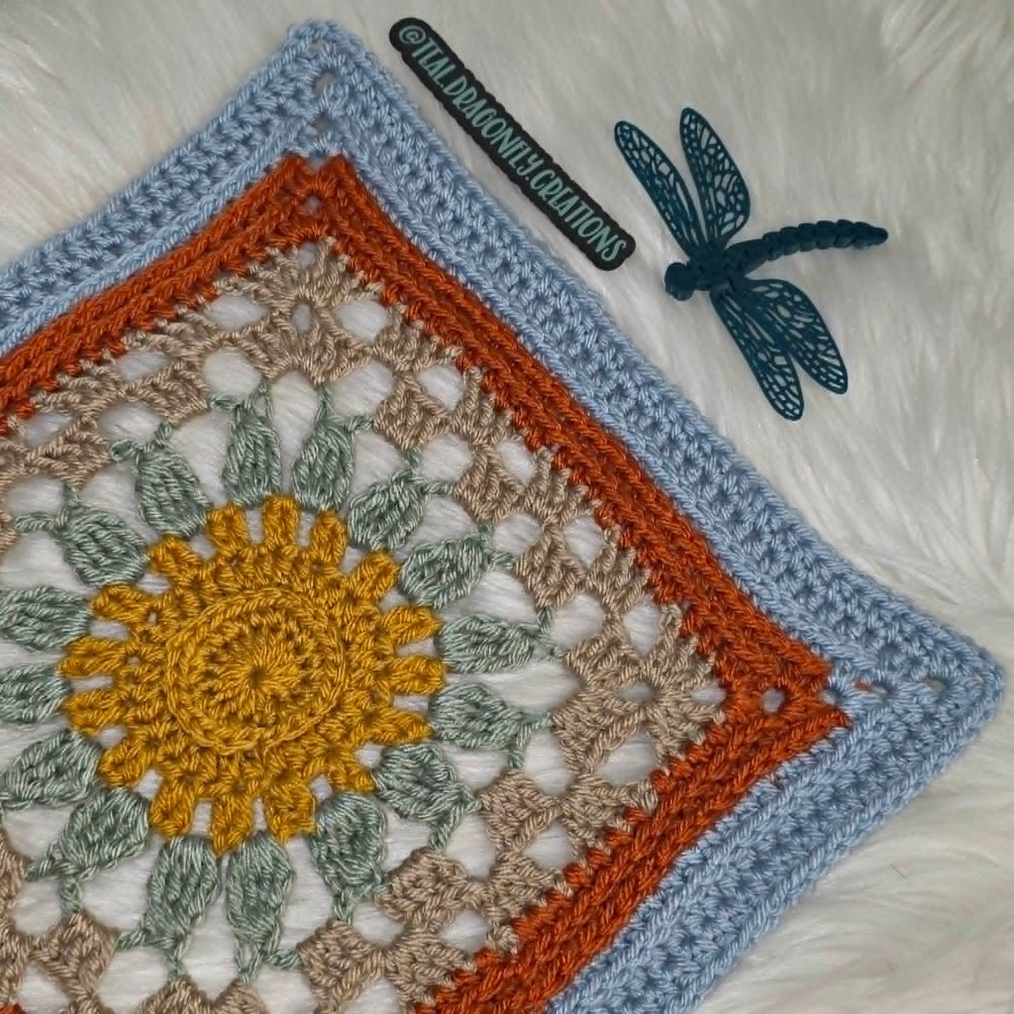 Montana Badlands Square - Crochet