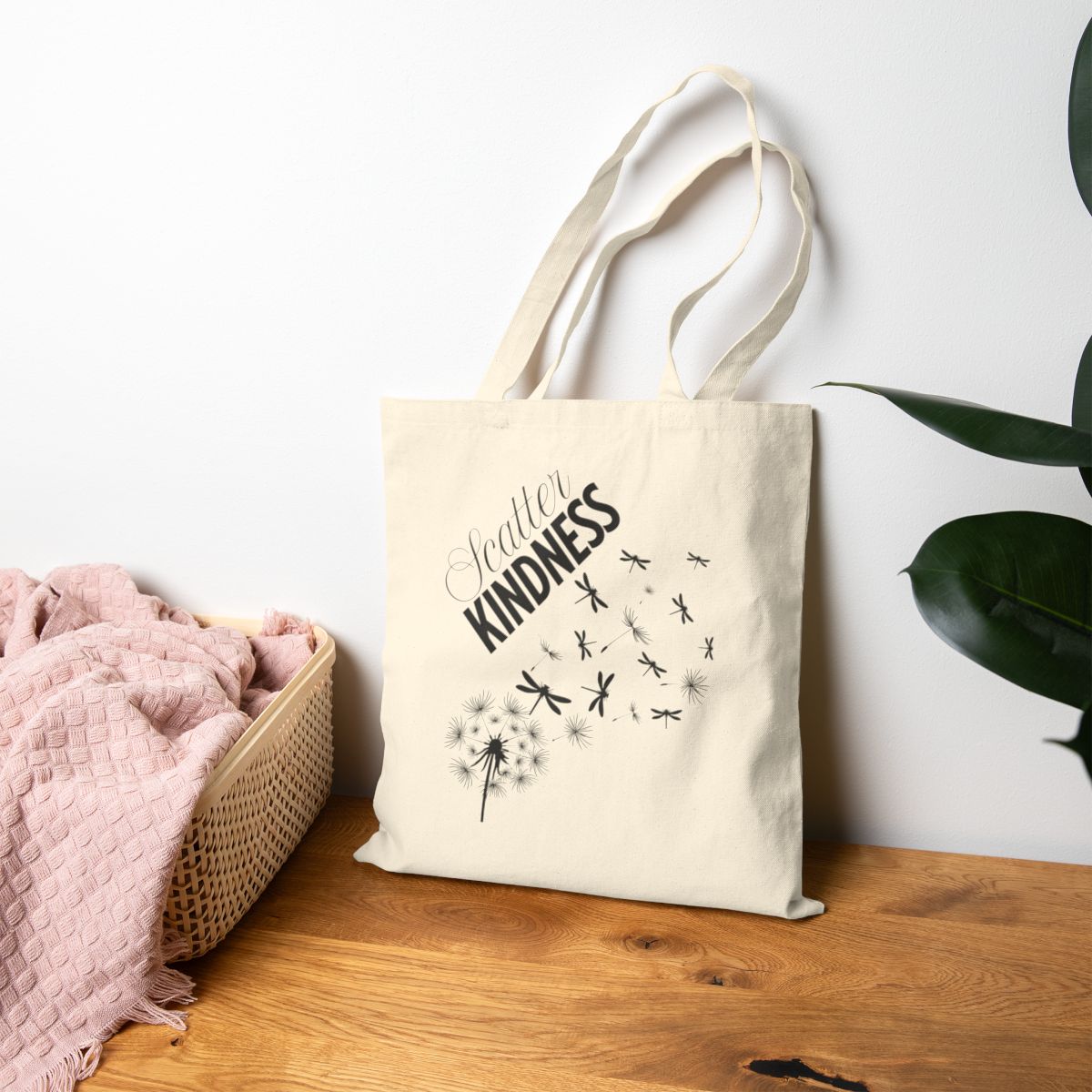 Tote Scatter Kindness - Dragonfly Dandelion