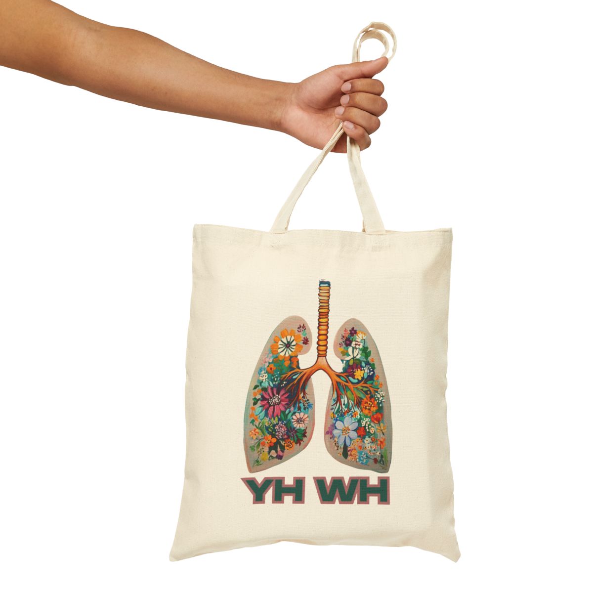 Tote - YH WH - Yah Wah - Floral Lungs