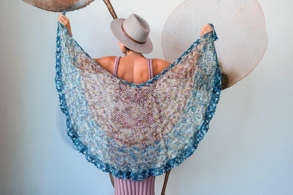 Hideaway Hues - Whulge Shawl Kit - Expression Fiber Arts