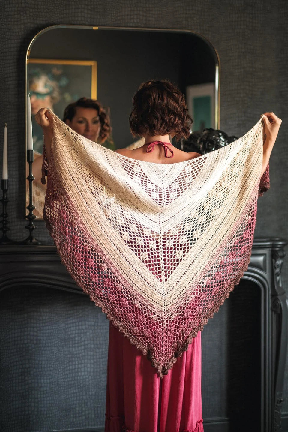Epochal Hues - Sunset Diamonds Shawl Kit - Expression Fiber Arts