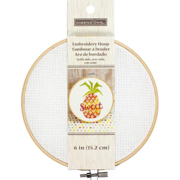 Dimensions Embroidery Hoop W/Aida 6"