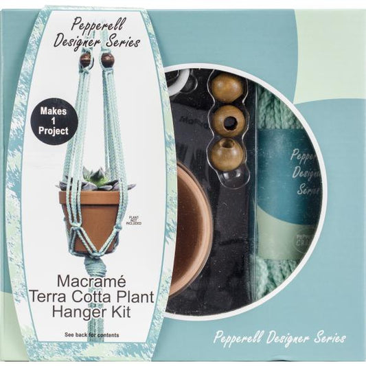 Pepperell Designer Series Macrame Plant Hanger Kit