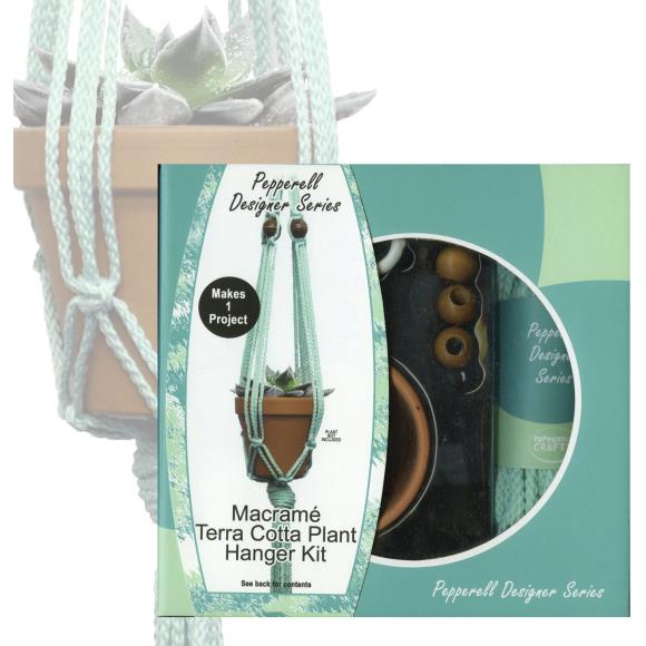 Pepperell Designer Series Macrame Plant Hanger Kit