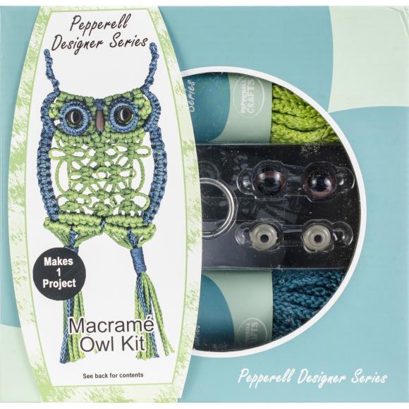 Pepperell Designer Series Macrame Owl Kit