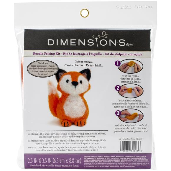 Dimensions Feltworks Felting Kit - Fox