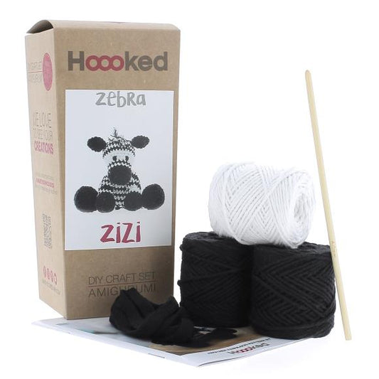 Zebra Crochet Kit - Hoooked