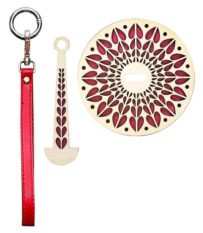 Hemptique Wrist Yarn Holder - Abstract Heart