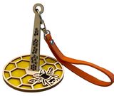 Hemptique Wrist Yarn Holder - Honey Bee