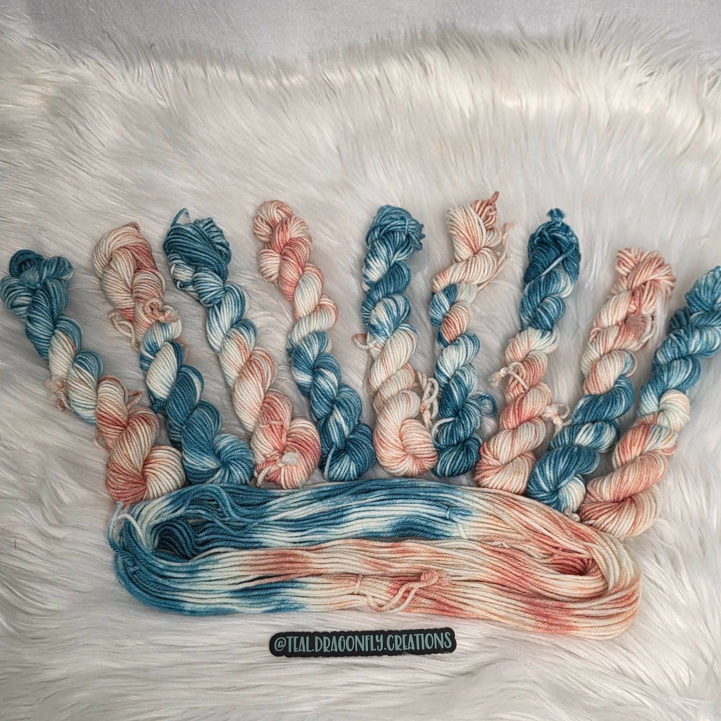 Hand-Dyed DK Minis - Anchored in Hope - Soul Sisters Fibers