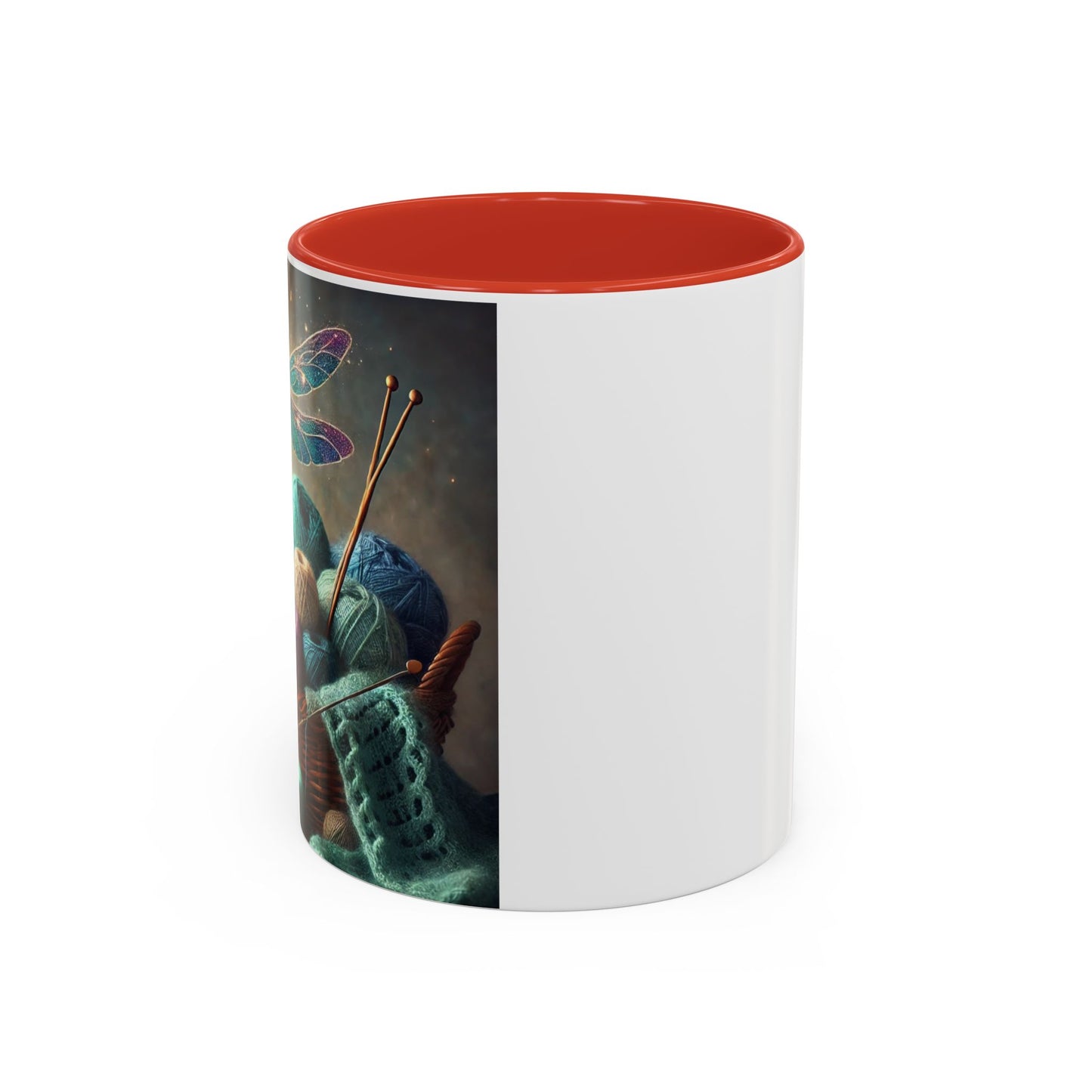 Mug - Dragonfly and Basket of Yarn