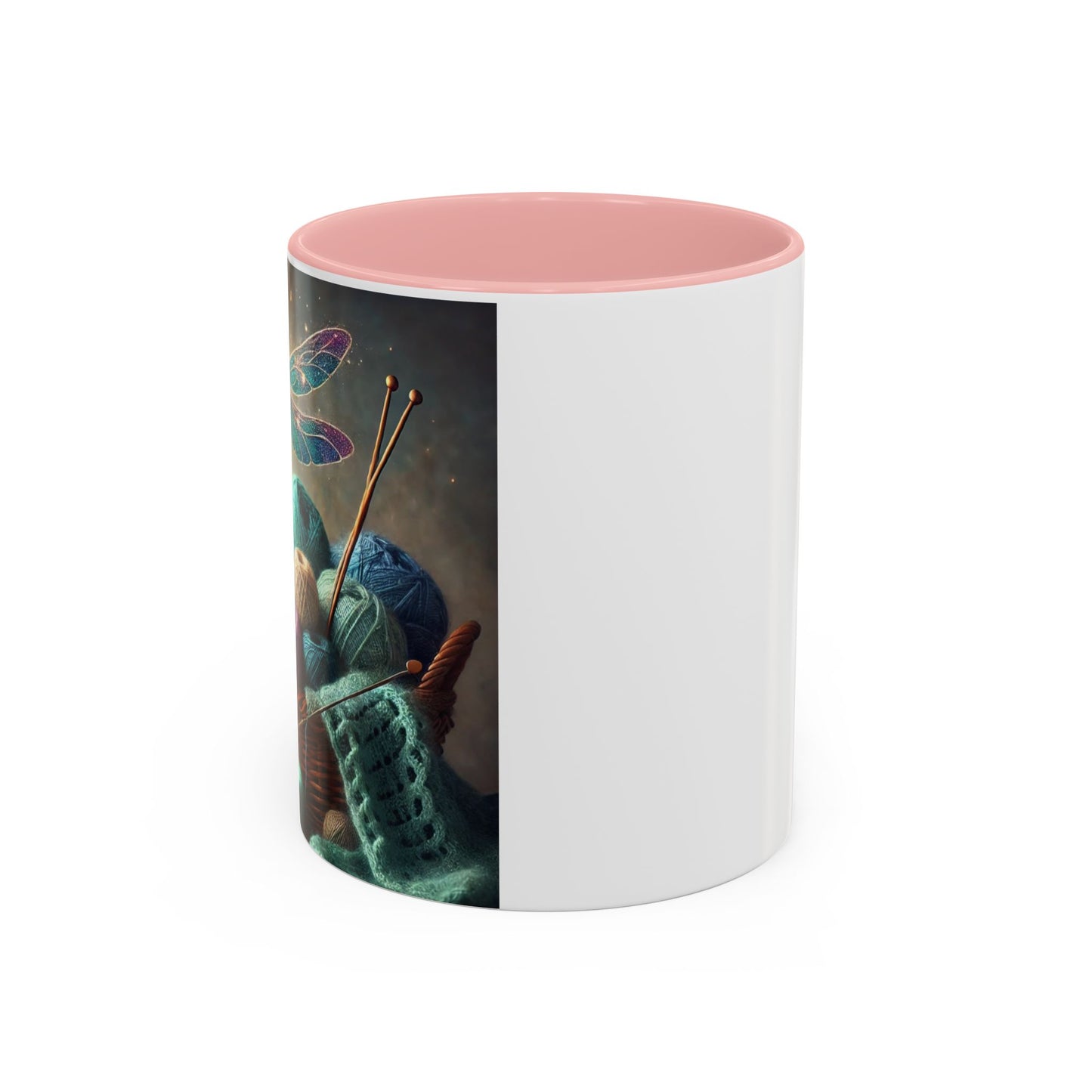 Mug - Dragonfly and Basket of Yarn