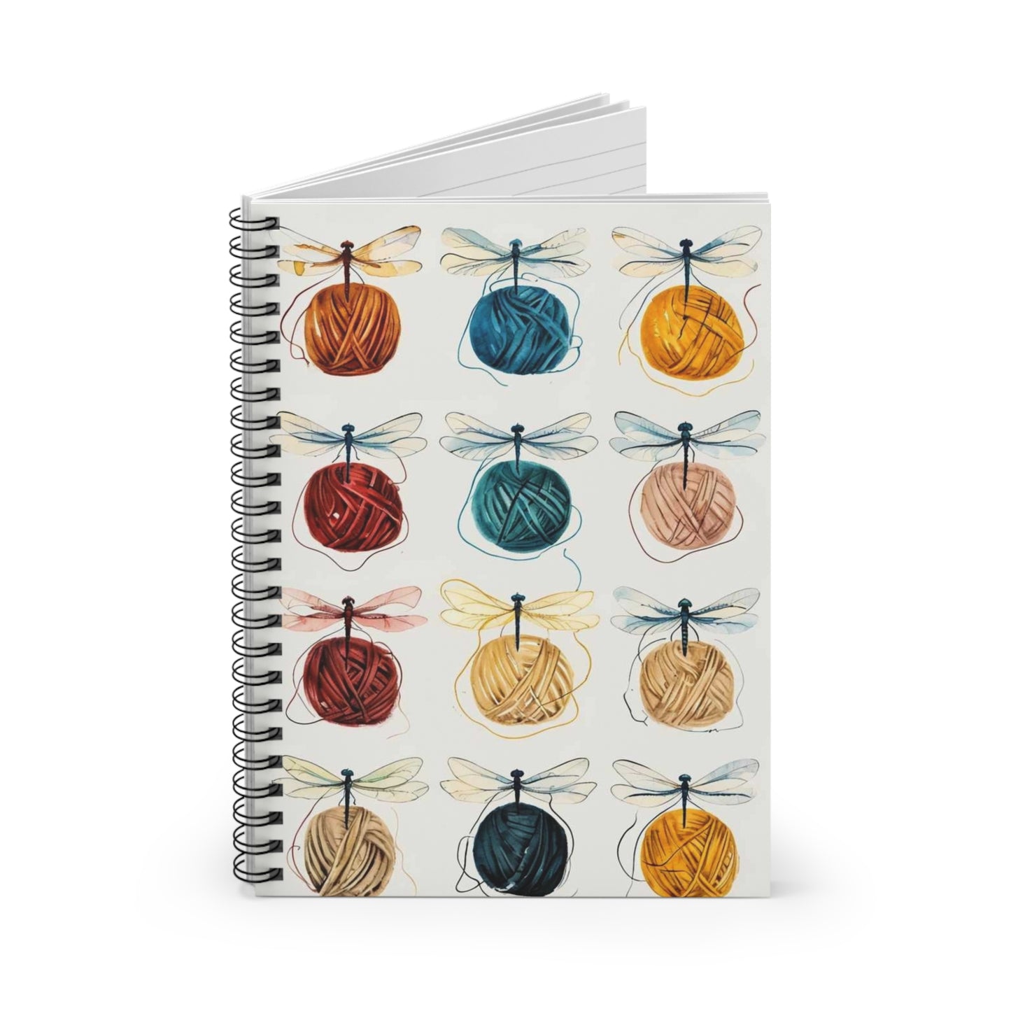 Notebook - Yarn Balls and Dragonflies