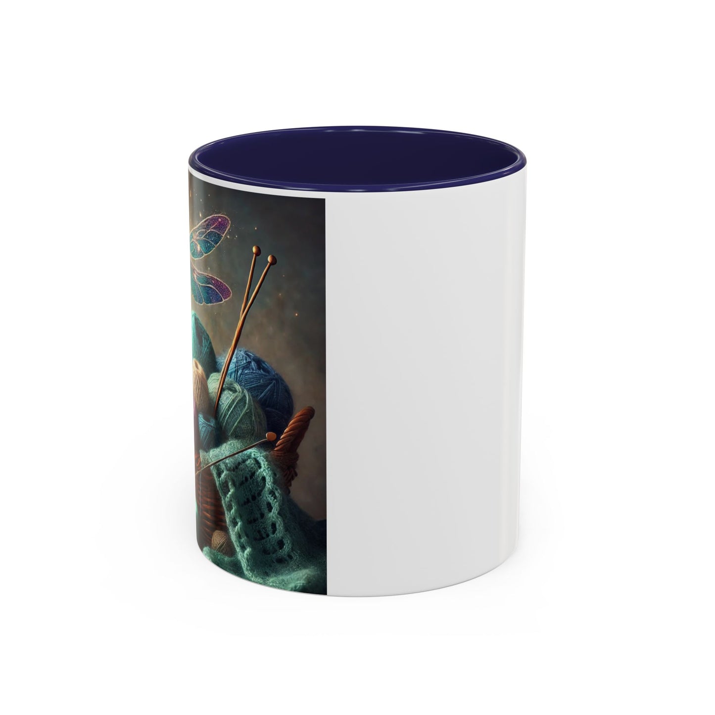 Mug - Dragonfly and Basket of Yarn