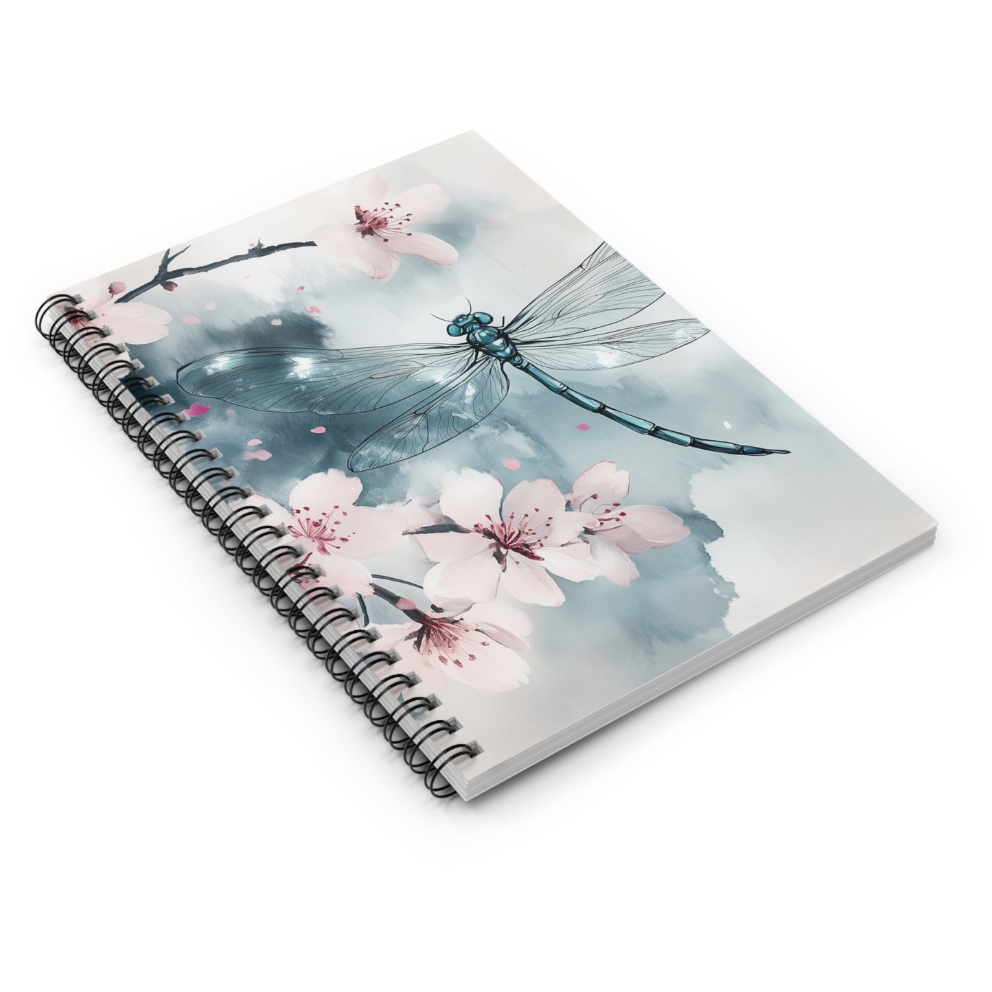 Notebook - Dragonfly Cherry Blossoms