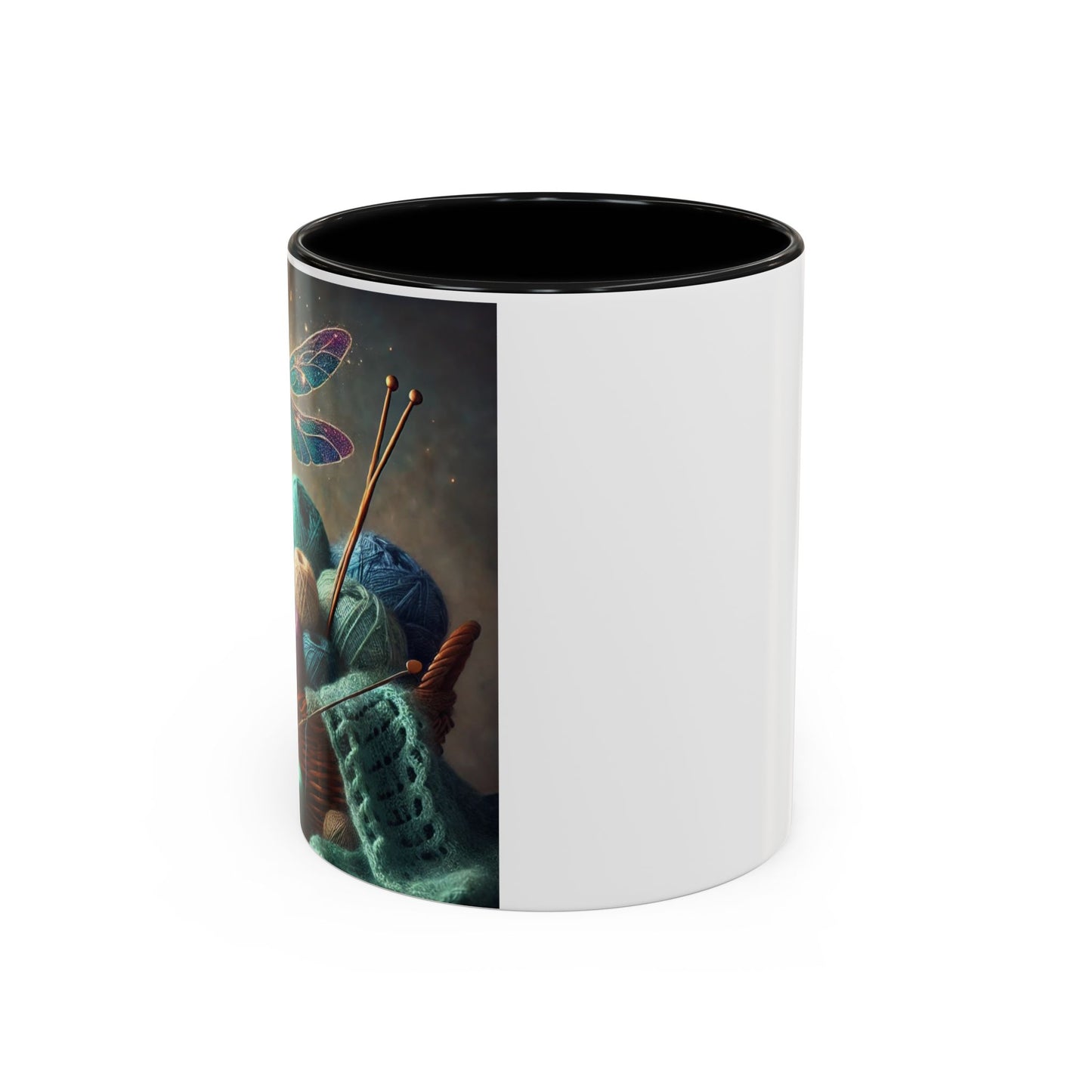 Mug - Dragonfly and Basket of Yarn