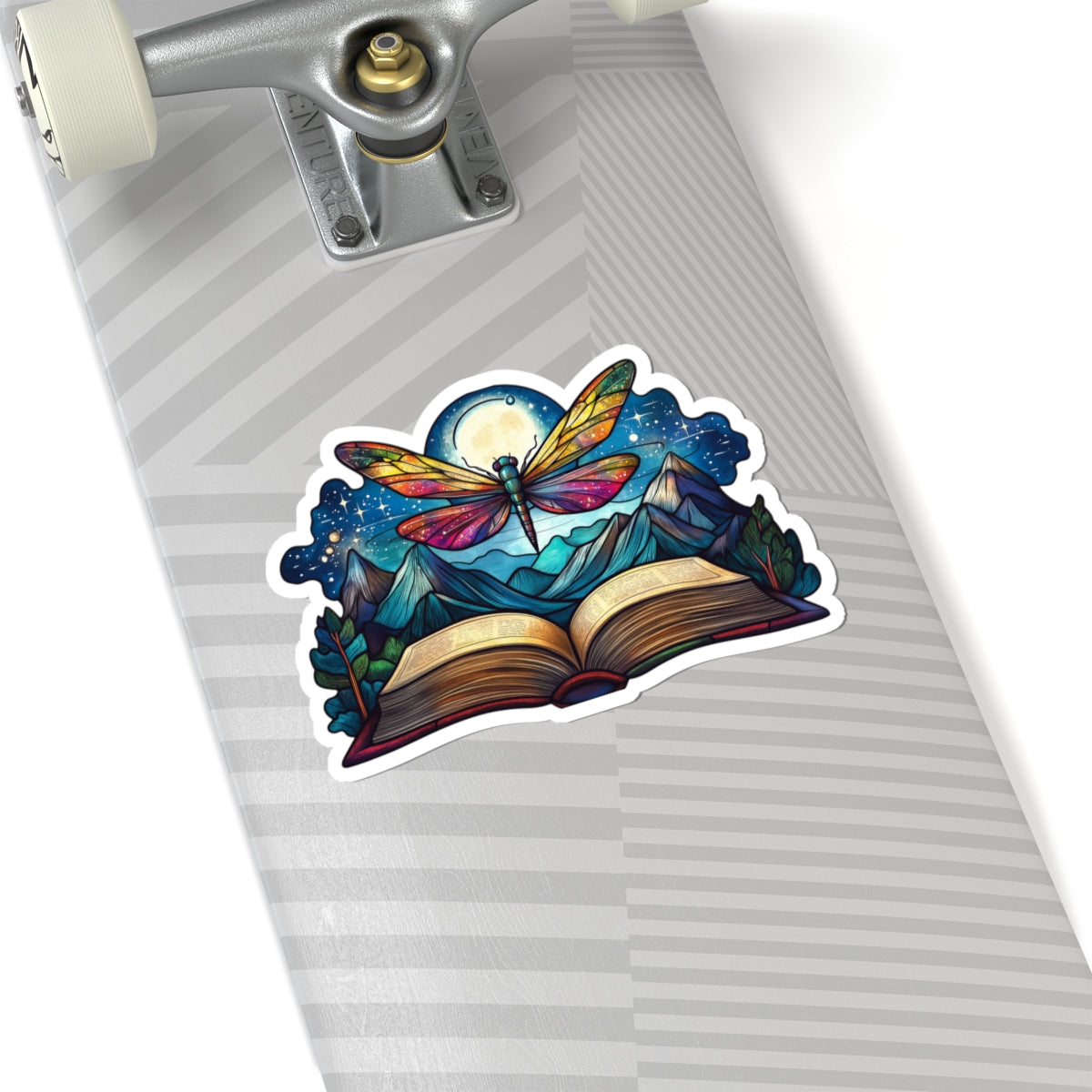 Sticker - Dragonfly & Open Book