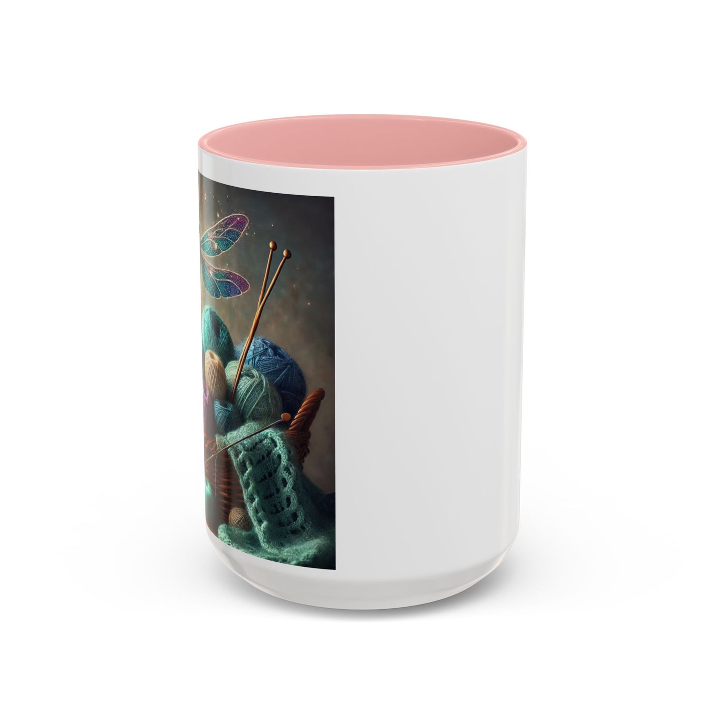 Mug - Dragonfly and Basket of Yarn