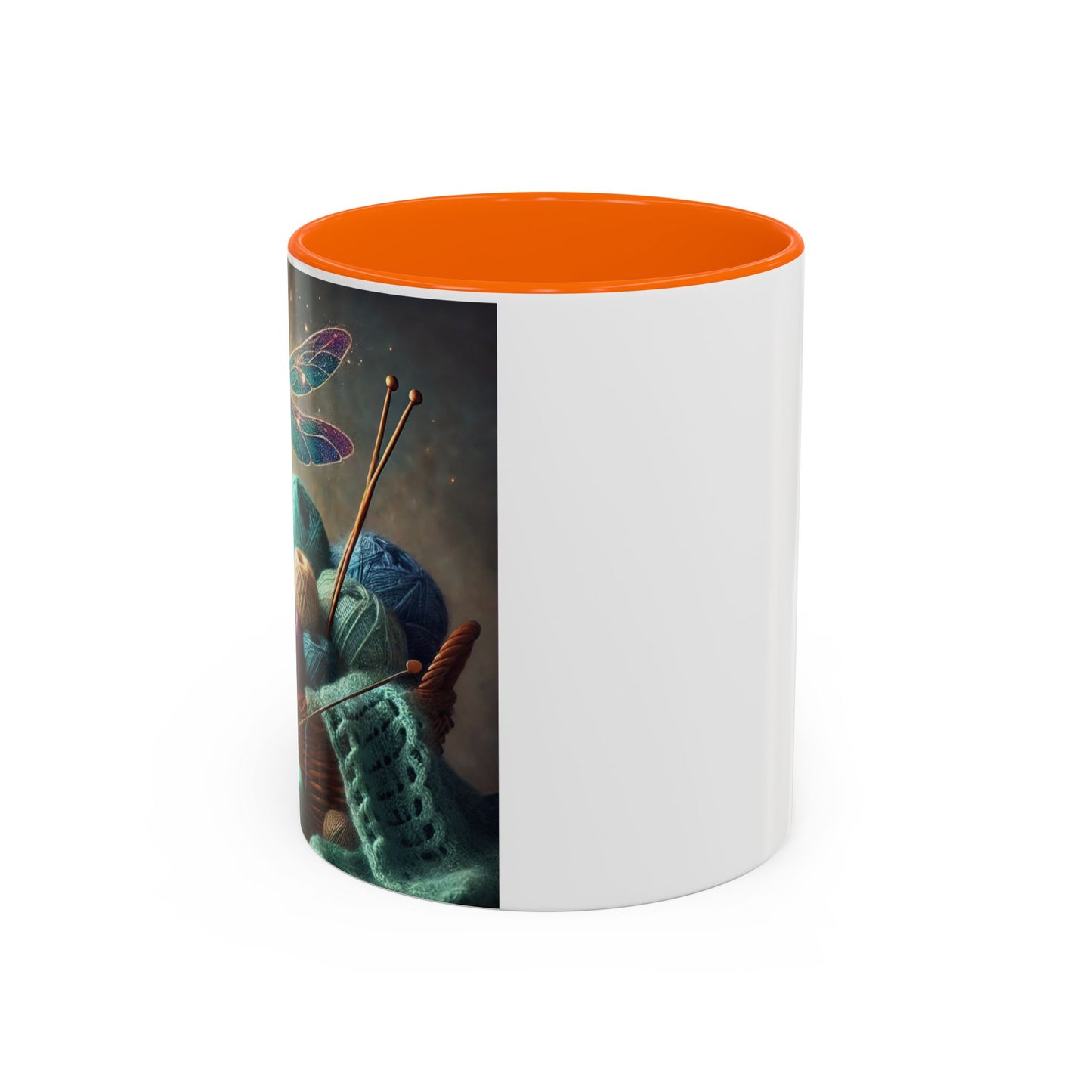 Mug - Dragonfly and Basket of Yarn