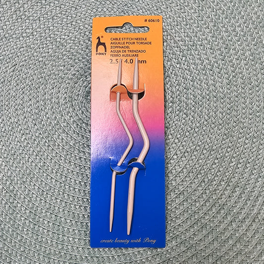 Bent Aluminum Cable Stitch Needles