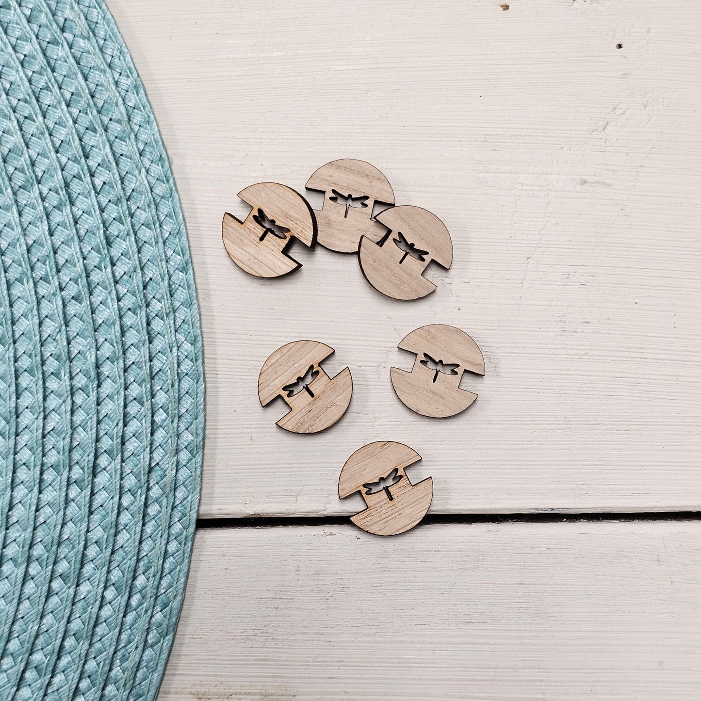 Removable Wooden Pom Poms Buttons