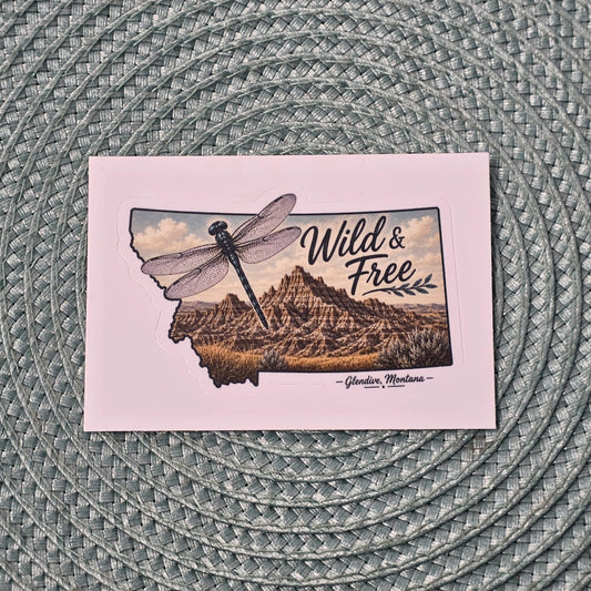 Sticker - Wild & Free Montana