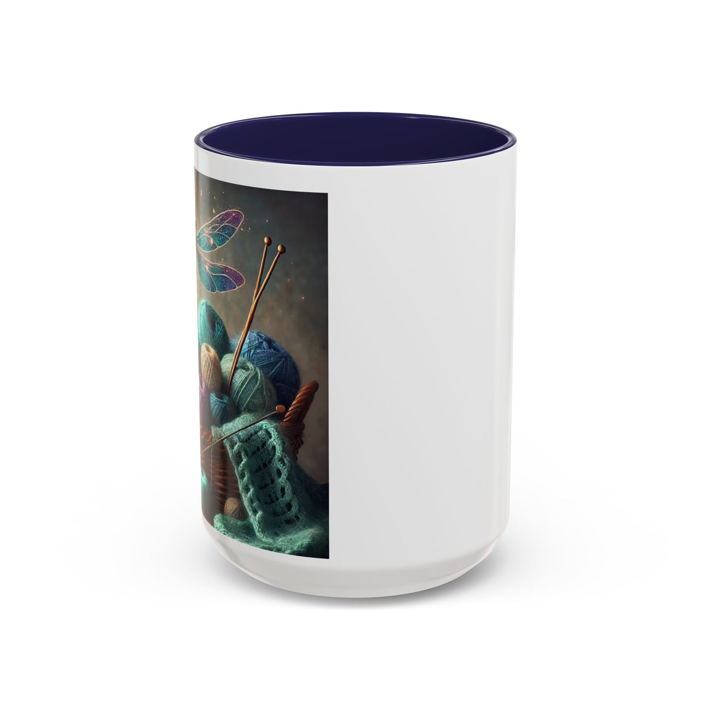 Mug - Dragonfly and Basket of Yarn