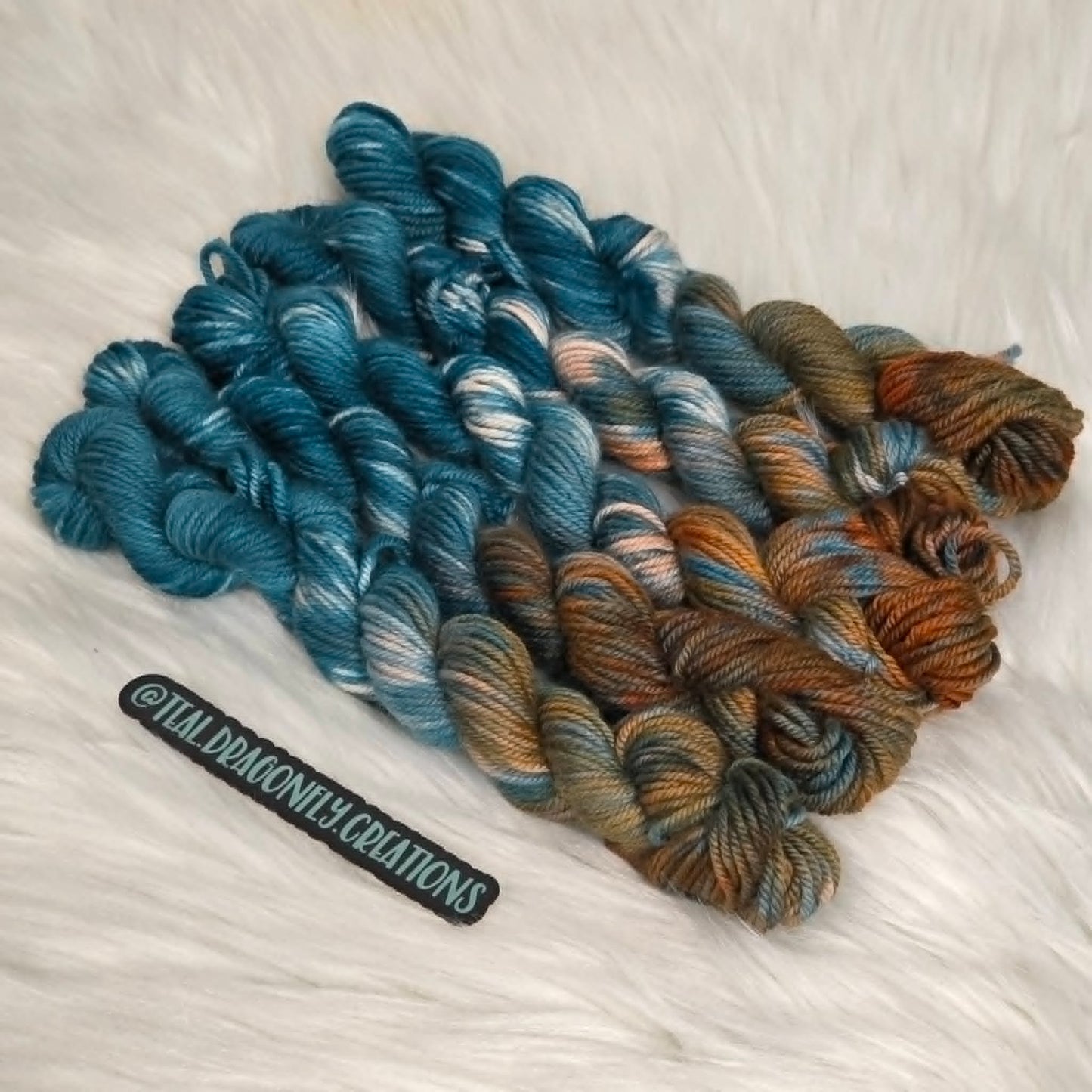 Hand-Dyed DK Minis - Spiced Earth - Soul Sisters Fibers