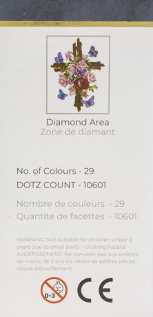 Diamond Dotz Diamond Art Kit 16"X20" - Flower Cross