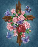 Diamond Dotz Diamond Art Kit 16"X20" - Flower Cross
