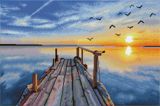 Diamond Dotz Diamond Art Kit 27"X18" - Sunset Jetty