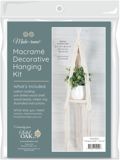 Solid Oak Macrame Hanging Shelf Bohemian Round Decorative Wall Hanging Kit