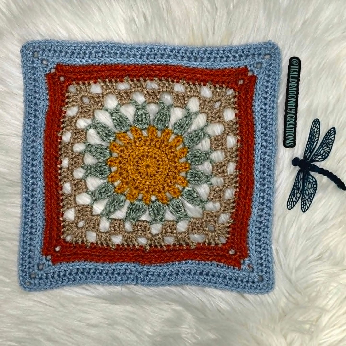 Montana Badlands Square - Crochet