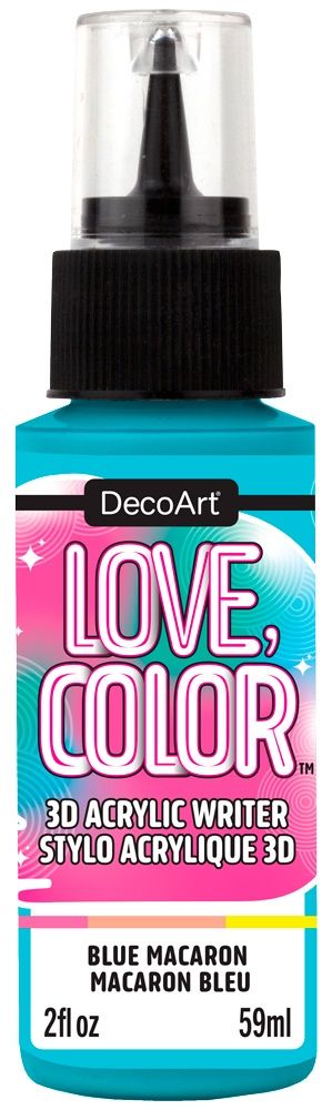 DecoArt Love Color 3D Acrylic Writers 2oz