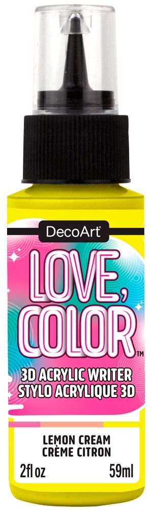 DecoArt Love Color 3D Acrylic Writers 2oz